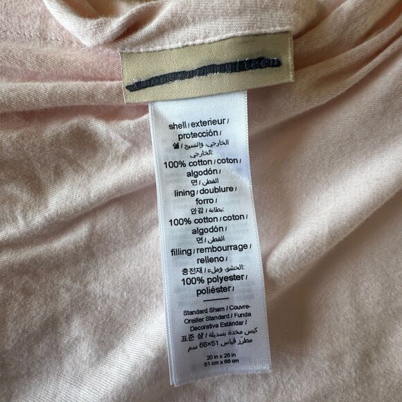 Pottery Barn Teen Hello Kitty Reversible Jersey Embroidered White Pillow Sham - Picture 5 of 8